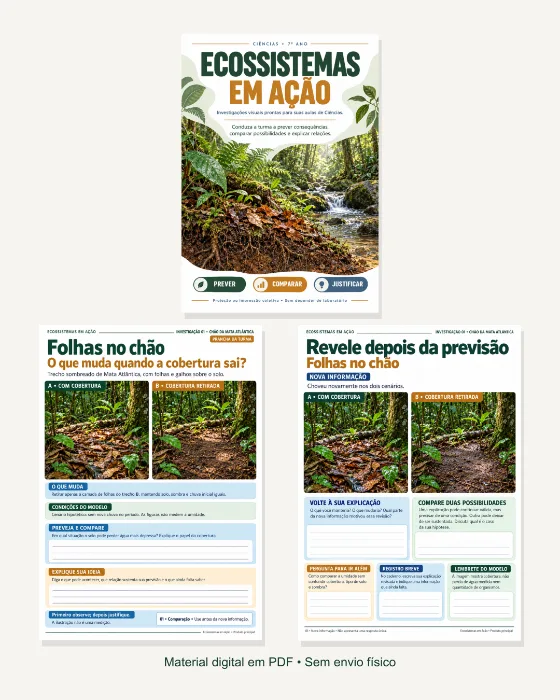 Conjunto de materiais de Ecossistemas em Ação
